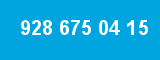 928 675 04 15 928 675 04 15